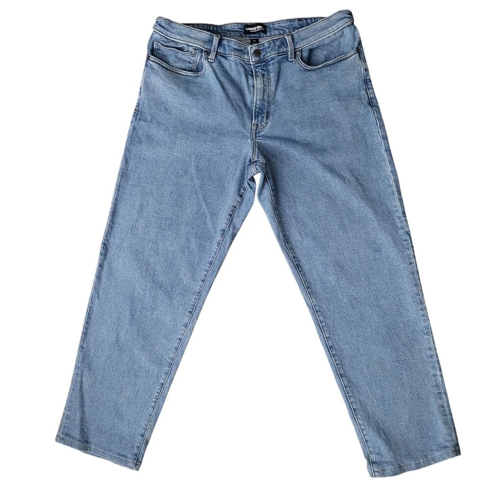 Lands End Mens Square Rigger Straight Leg Denim Jeans Size 37x29 Traditional Fit - Picture 1 of 12